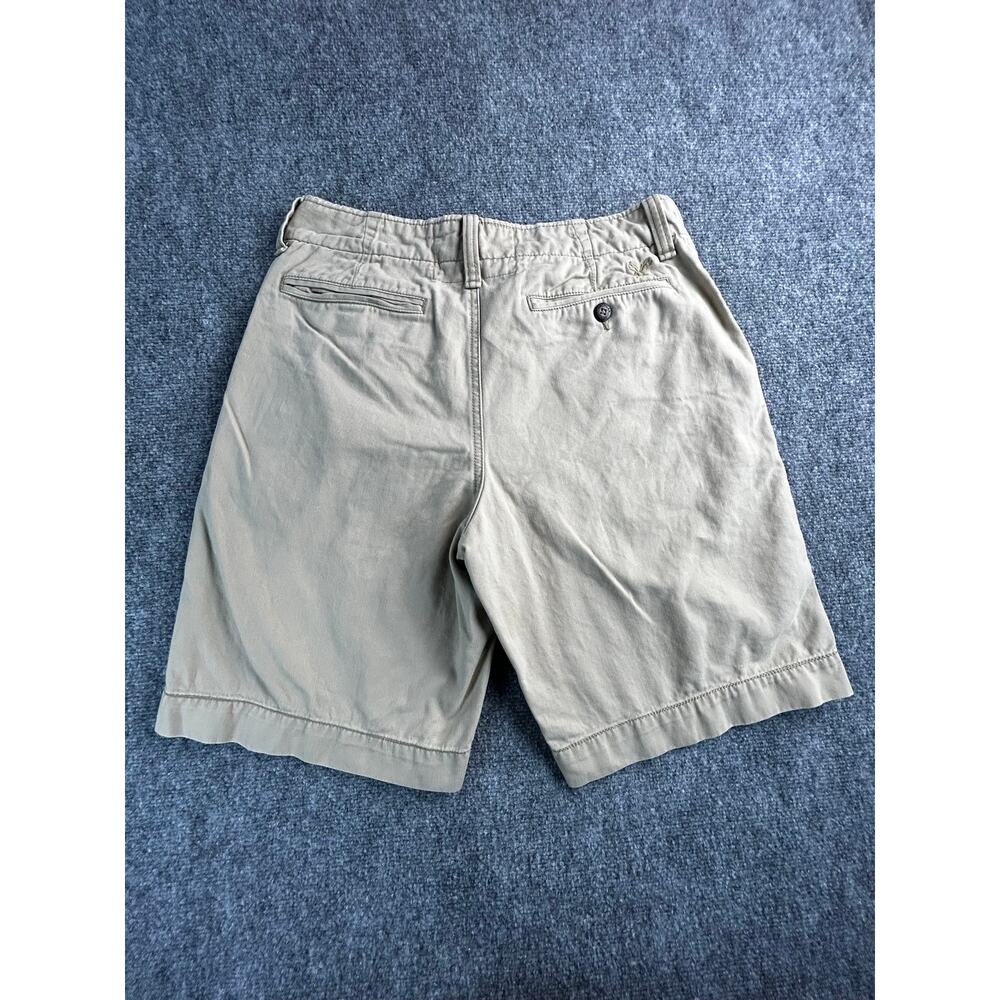 American Eagle Classic Chino Shorts Mens 32 Khaki Flat Front Casual Cotton - Picture 10 of 11